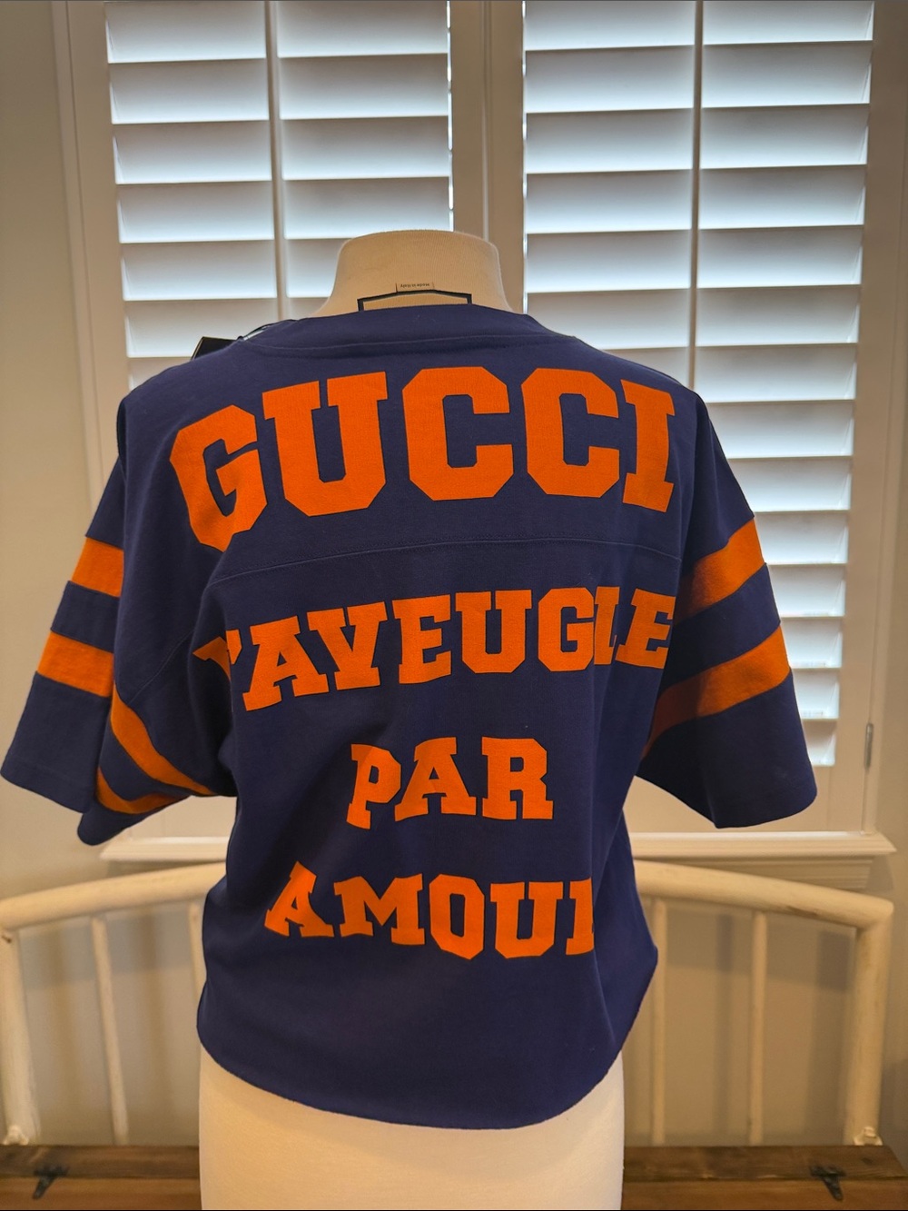 Gucci 1921 L'Aveugle Par Amour T-shirt cropped sz-xs oversized